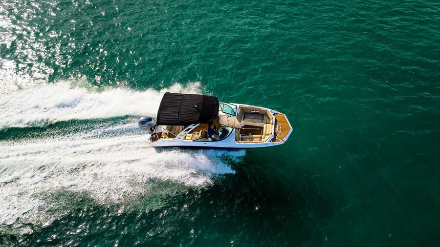 1Life Nautic Star aerial shot underway